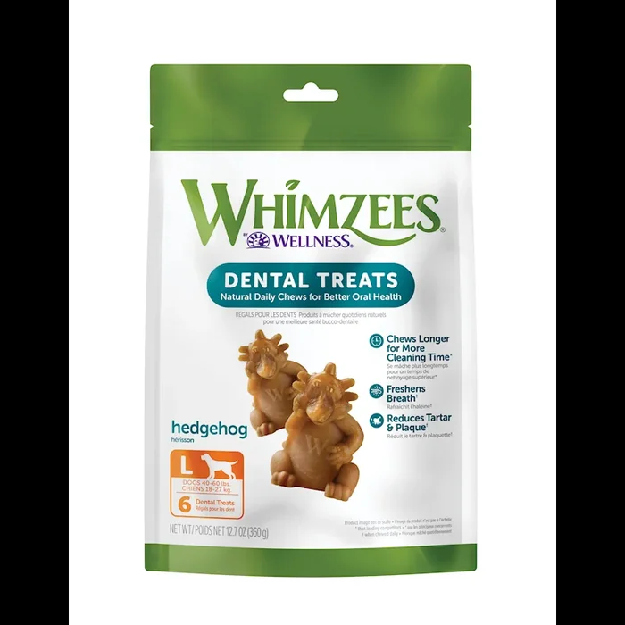 WellPet – Whimzees – Hedgehog L Value Bag