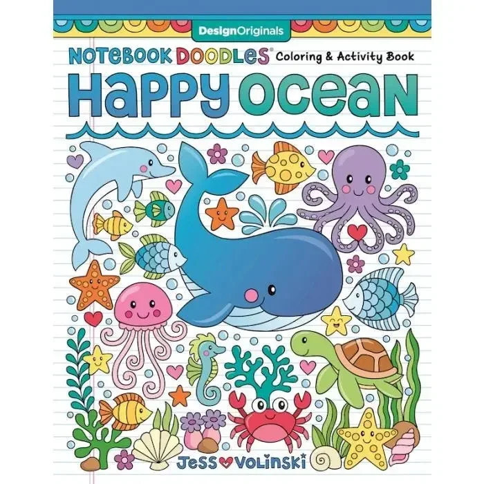 Wellspring- Coloring Book – Notebook Doodle Happy Ocean