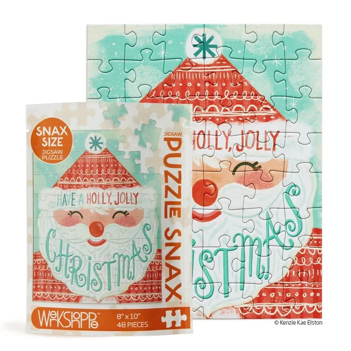 WerkShoppe- Puzzle Holly Jolly Santa