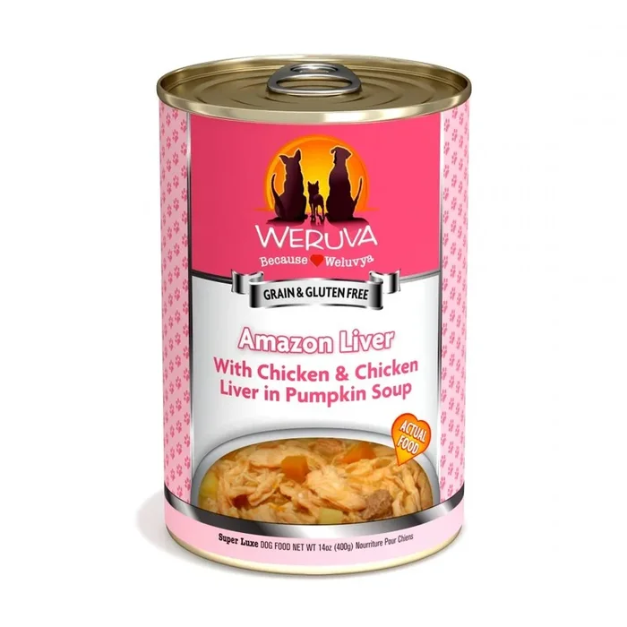 Weruva Amazon Livin’ with Chicken & Chicken Liver in Pumpkin Soup Canned Dog Food
