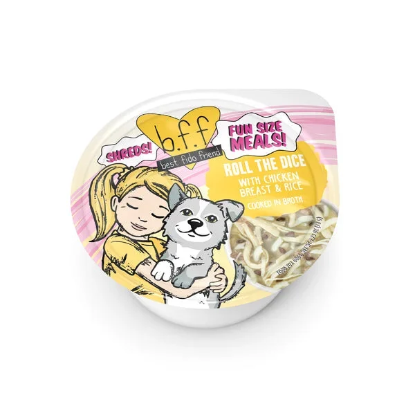 Weruva BFF Fun Size Meals Roll The Dice with Chicken Breast & Rice Dog Wet Food