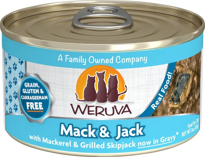Weruva Mack & Jack With Mackerel and Grilled Skipjack Canned Cat Food