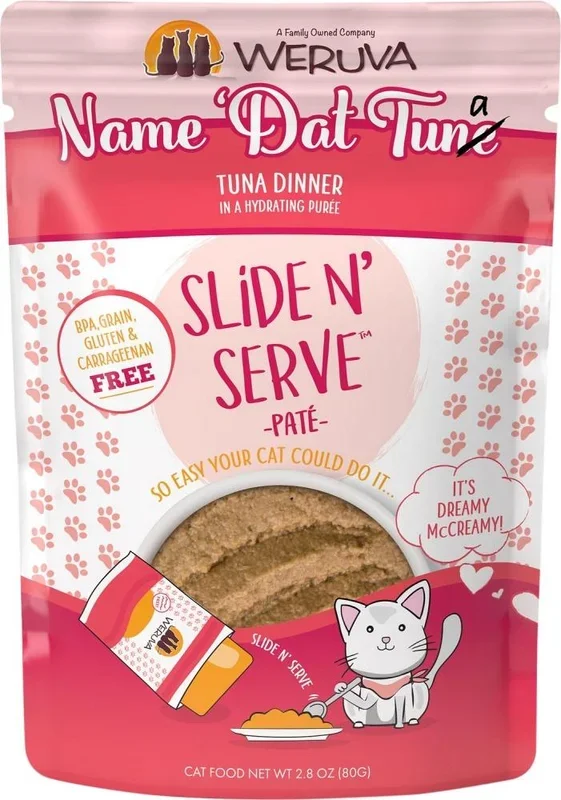 Weruva Slide N’ Serve Grain Free Name ‘Dat Tuna Tuna Dinner Wet Cat Food Pouch