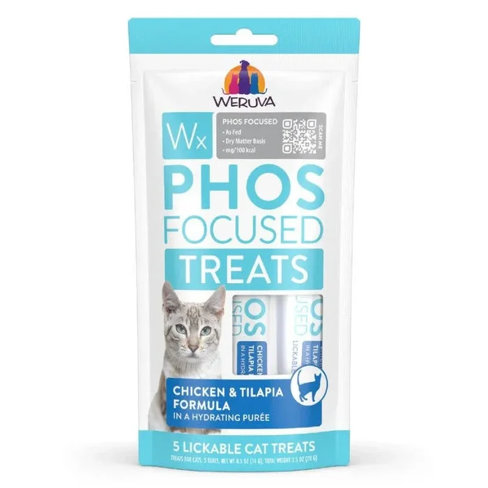 WERUVA WX Lickable Cat Treat Chicken & Tilapia 5 PK