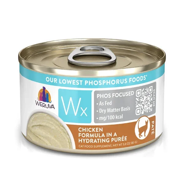 Weruva Wx Phos Focused Chicken Formula in a Hydrating Purée Wet Cat Food