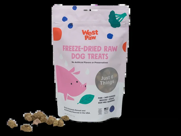 West Paw Freeze-Dried Raw Pork Dog Treats