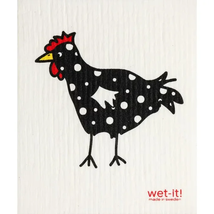 Wet-it! Spotted Black Chick Swedish Cloth