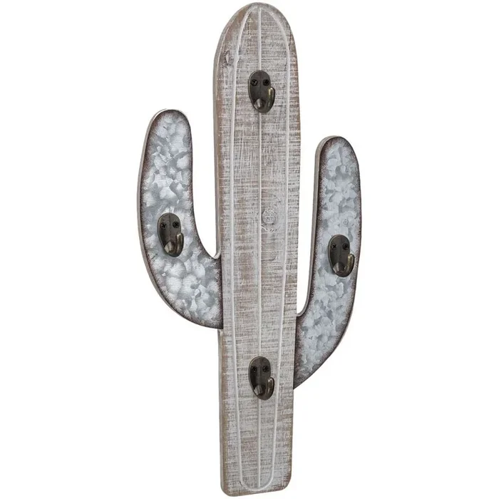 White Wash Cactus Hook, Small