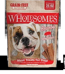 Wholesomes Bruno’s Pork Jerky Strips Dog Treats