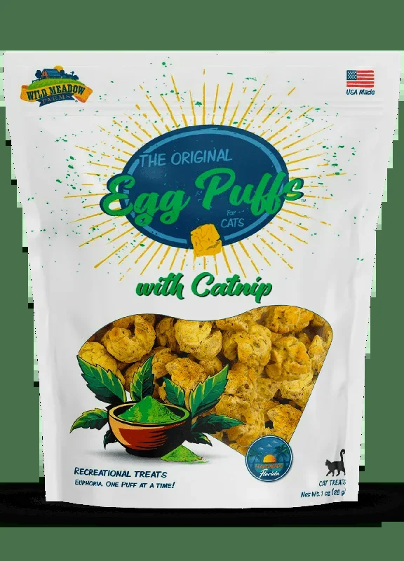 Wild Meadow Farms Egg Puffs with Catnip Cat Treats