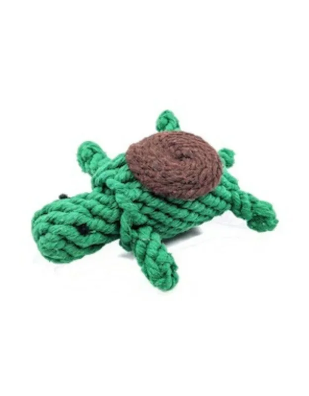 WILD MEADOW FARMS Turtle Cotton Rope Dog Toy