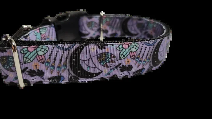 Witchy Crystals Nylon Dog Collar