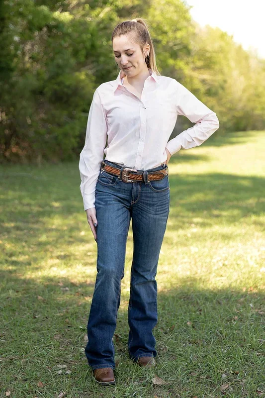 Women’s VentTek Stretch Shirt, Strawberry Stripe