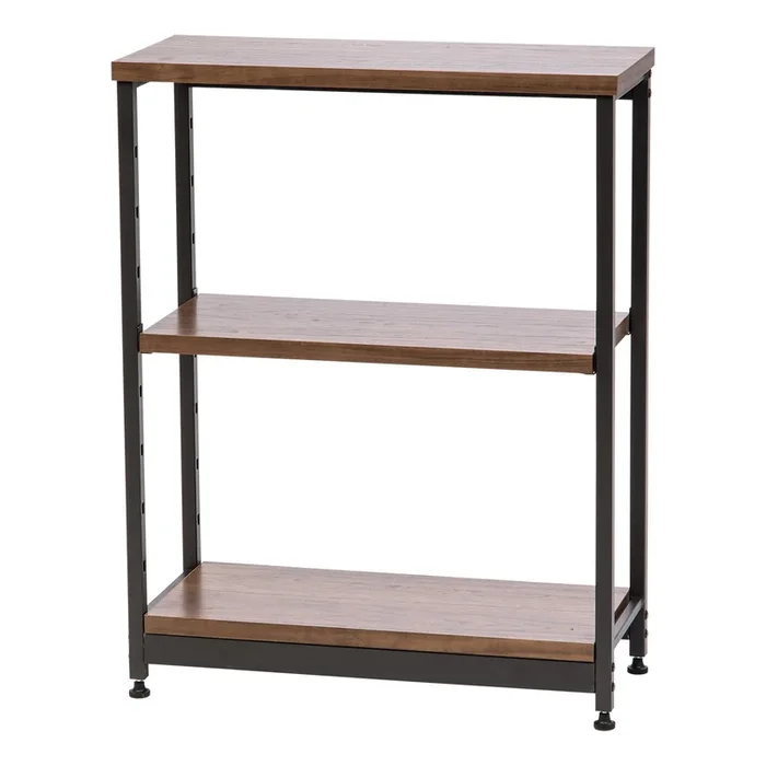 Wood and Metal Shelf – 3 Tier – Narrow
