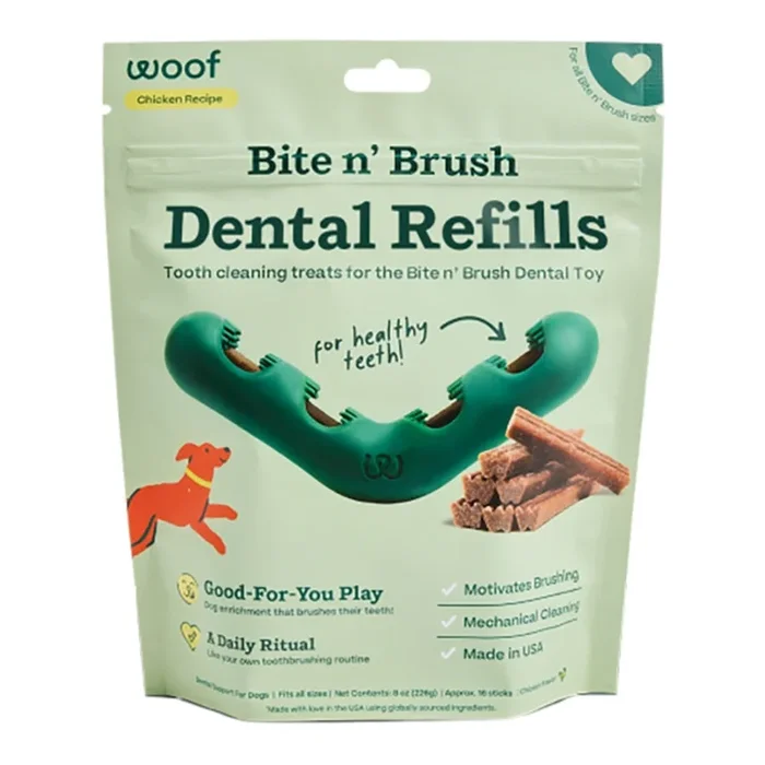 Woof Bite n’ Brush Dental Refills 8oz