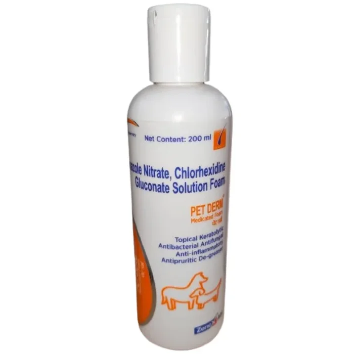 Zenex Pet Derm Shampoo (Medicated Foam) For Dogs and Cats