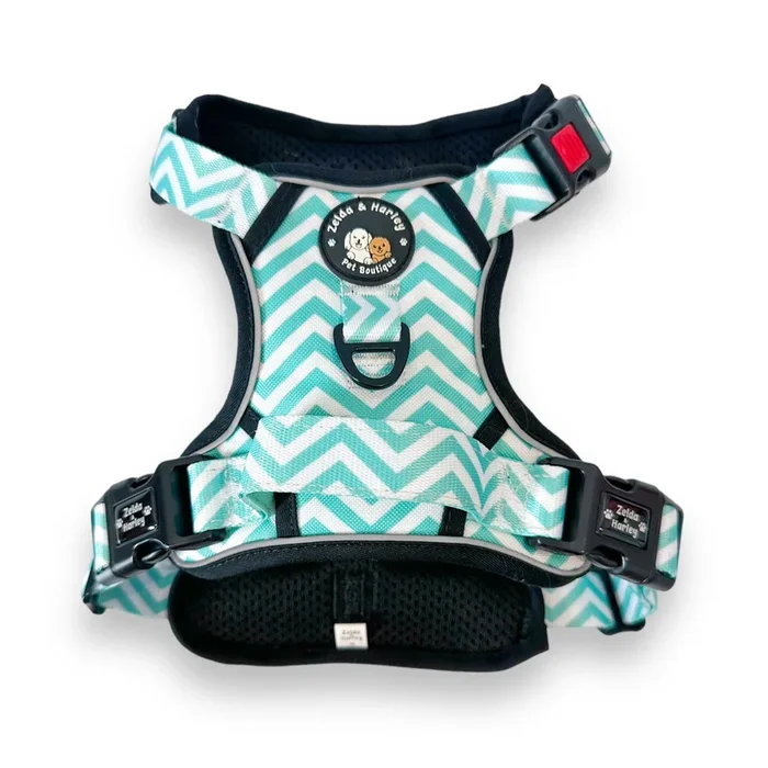 Zig Zag Wag Pastel Green – Adventure No Pull Harness