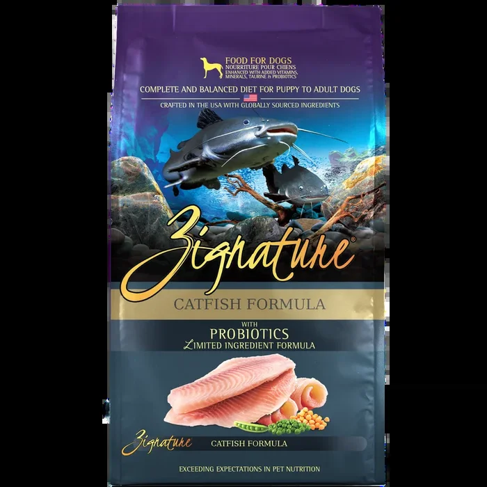 Zignature Catfish Formula Dry Dog Food, 25lb