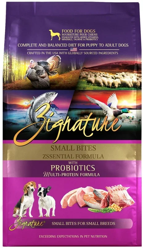 Zignature Small Bites Zssential Multi-Protein Formula Dry Dog Food