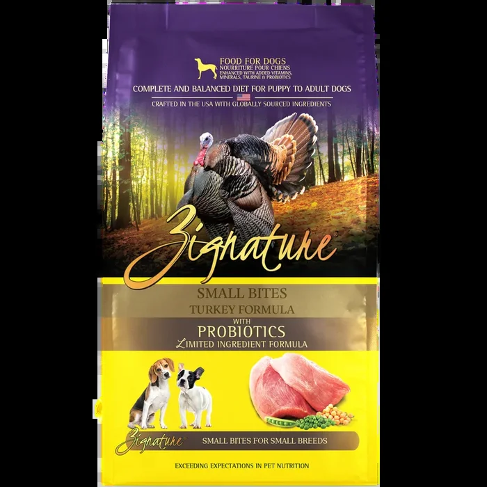 Zignature Turkey Formula Small Bites Dry Dog Food
