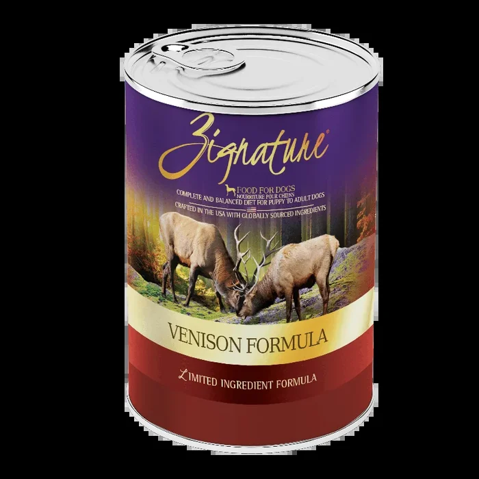Zignature Venison Formula For Dog Canned Food, 13oz