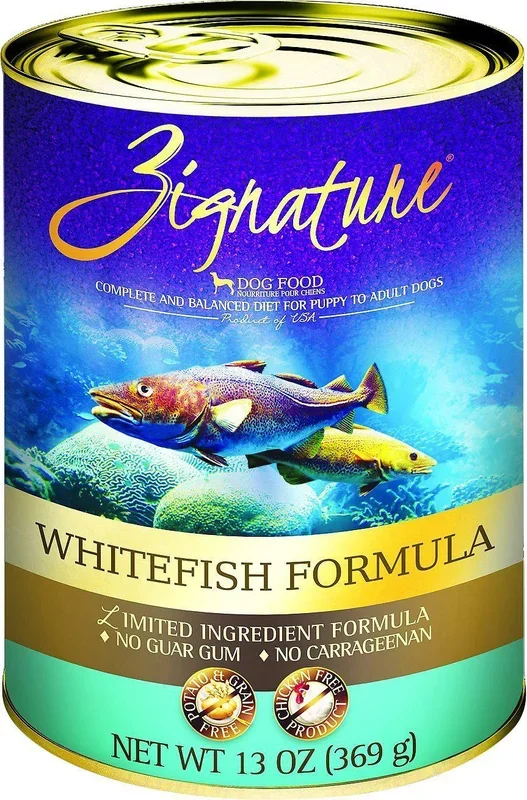Zignature Whitefish Limited Ingredient Formula Grain-Free Canned Dog Food