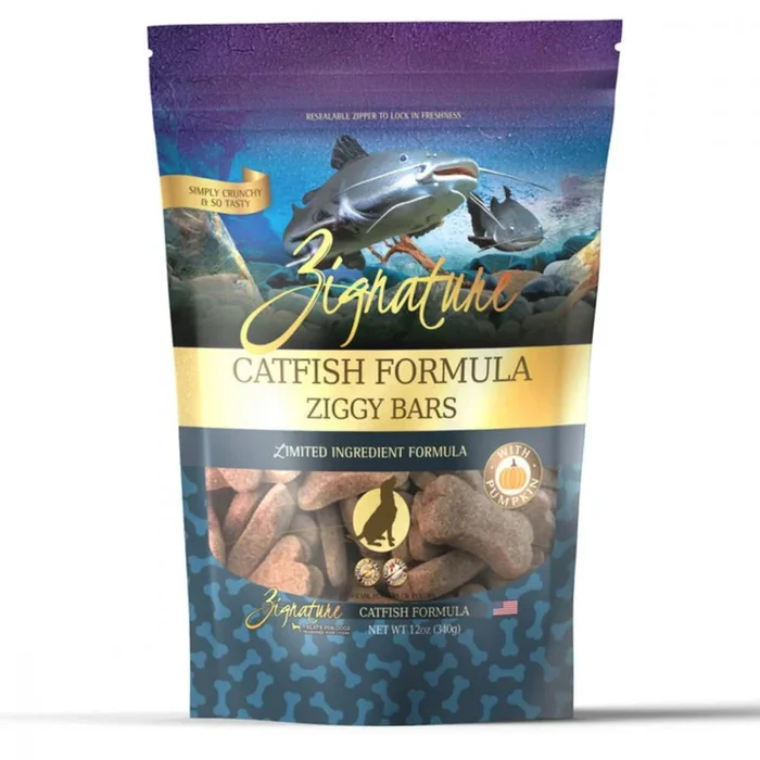 Zignature Ziggy Bars Catfish Formula Dog Treats