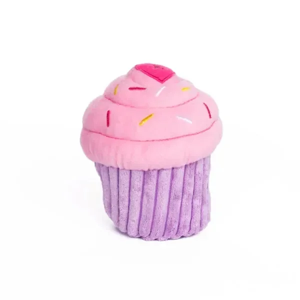 Zippy Paws Pink Cupcake, Dog Toy