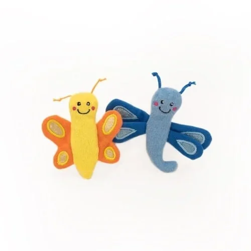 ZIPPYCLAWS Butterfly and Dragonfly 2PK