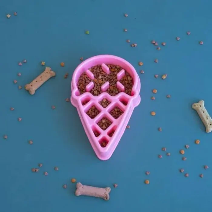 ZippyPaws – Happy Bowl Ice Cream Slow Feed Bowl For Dogs