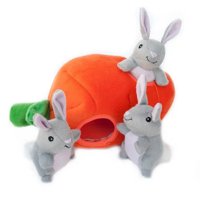 ZippyPaws – Zippy Burrow – Bunny ‘n Carrot – Dog Toy