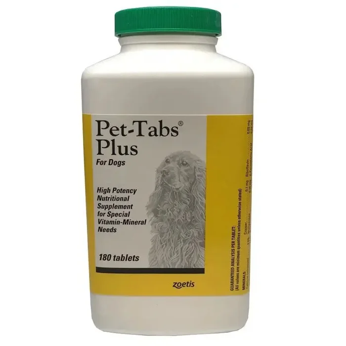Zoetis Pet-Tabs Plus Vitamin-Mineral Supplement for Dogs 180ct