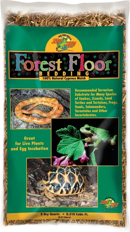 Zoo Med Forest Floor Natural Cypress Mulch Reptile Bedding 8qt