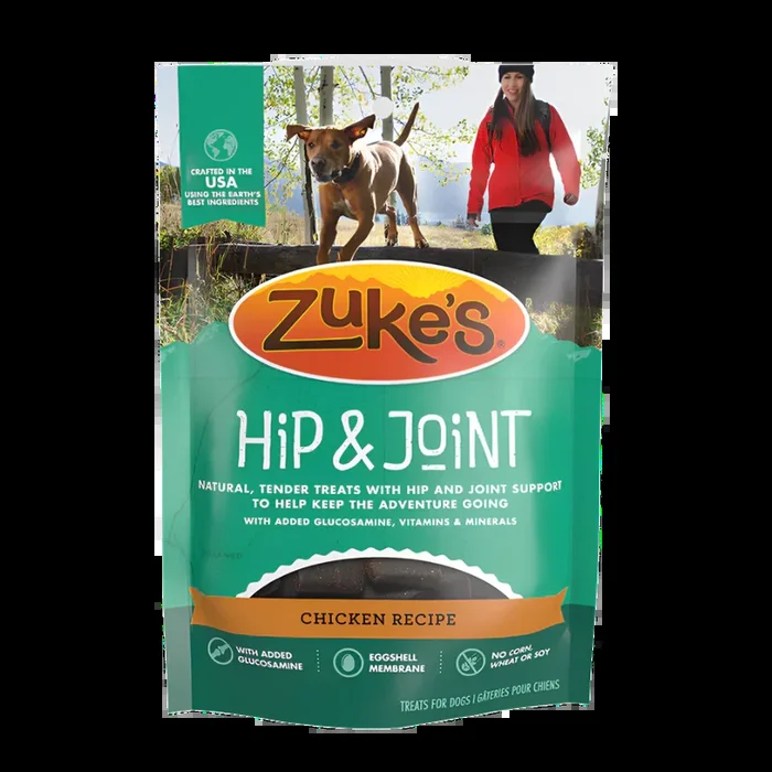 Zuke’s Hip & Joint Chicken Recipe, Dog Treat, 16-oz Bag
