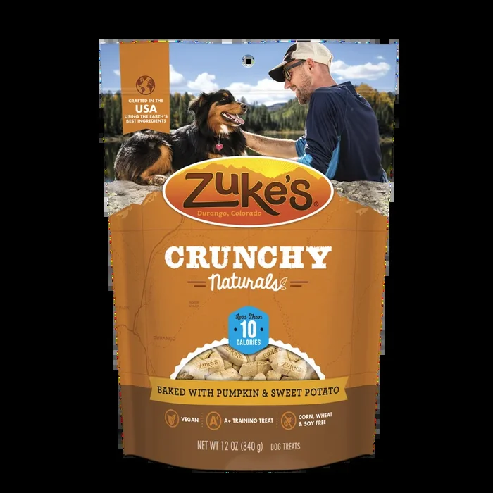Zukes Crunchy Naturals Baked with Pumpkin & Sweet Potato 10s Dog Treats