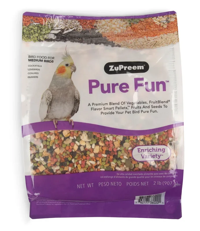 ZuPreem Pure Fun Bird Food for Medium Birds